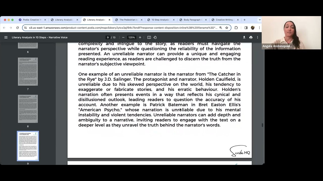 Lesson 5: Narrative Voice + Ray Bradbury's "The Pedestrian"