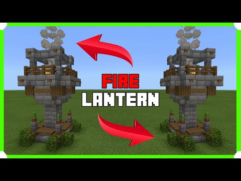 How To Build A Fire Lantern (Minecraft Bedrock Edition)