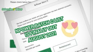 Congratulations Npower Batch C Stream 1 Beneficiaries - Shortlistment & Deployment Is Now Out 2021