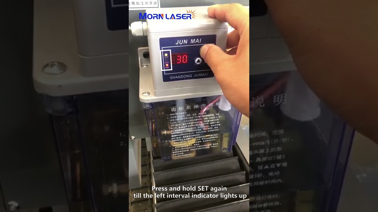 How to adjust Automatic lubrication time