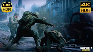Call Of Duty WW2 Collateral Damage 4K-8K HDR UHD Gameplay (COD