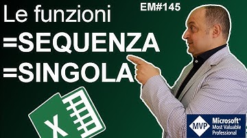 EM145 Matrici dinamiche #7: Le nuove funzioni SEQUENZA e SINGOLA  e altro ancora (5 esempi)