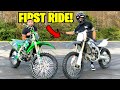 FIRST RIDE ON NEW YZ450 DIRT BIKE WITH BRAAP VLOGS!