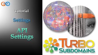 Turbosubdomains Tutorial | Settings- API Settings