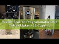 Review Starfrit Programmable Drip Coffee Maker - 12 Cups - LCF Display - Stainless Steel Design