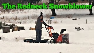Redneck Snowblower - How to Work a Snowblower Redneck Style