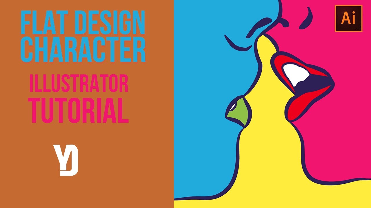 Character Illustration | Adobe Illustrator Tutorial (Flat Design) - YouTube