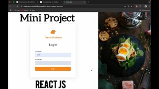 Tasty Kitchens Mini Project using React JS | CCBP | Nxtwave | miniProject