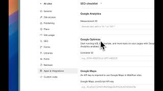 TUTO 10 seconds: Google analytics on Webflow