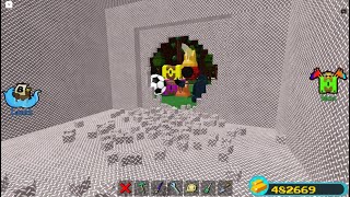 Destroying A Microblock Wall in Babft