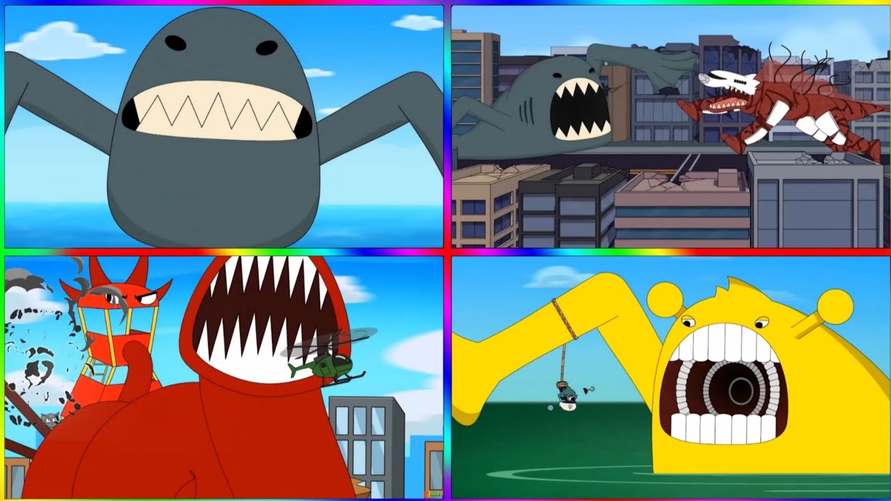 Sprunki Sea Eater vs Sprunki Toilet Eater vs Sea Eater vs Train Eater | Zoonomaly Tiles Hop#104