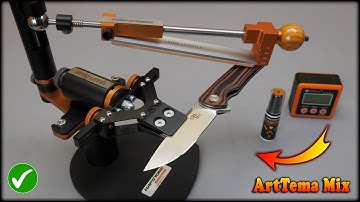 Hapstone RS | Fantastic mirror-convex sharpening of a folding knife on knife sharpener Hapstone RS.