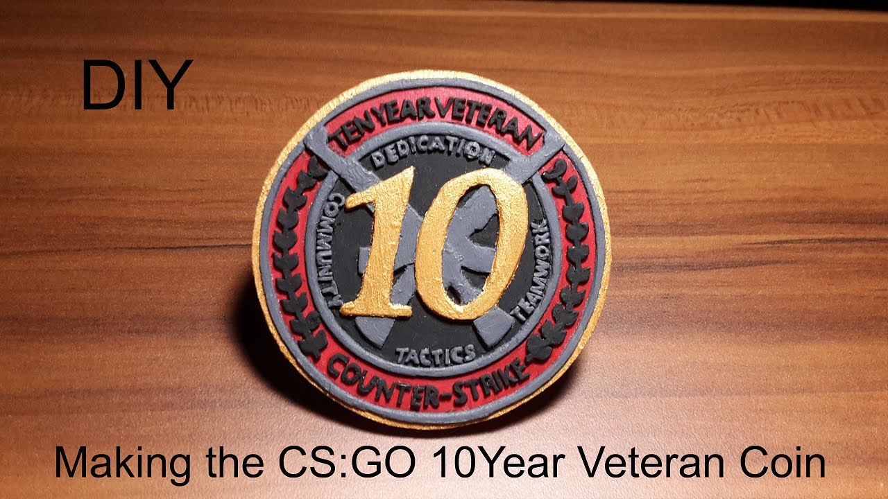 DIY CS:GO 10 Year Veteran Coin