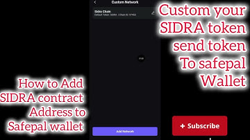 How to Add Sidra tokens to safepal wallet// safepal wallet Kesi banalo//@SHAMIwithearning-yd5vb 