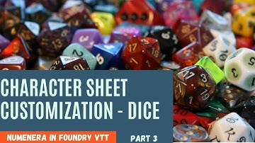 Numenera RPG Cypher System in Foundry VTT: Customizing Dice Icons (Part 4)