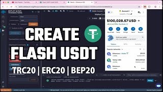 Create Flash USDT in 2025 Step by Step (TRC20/ERC20/BEP20)