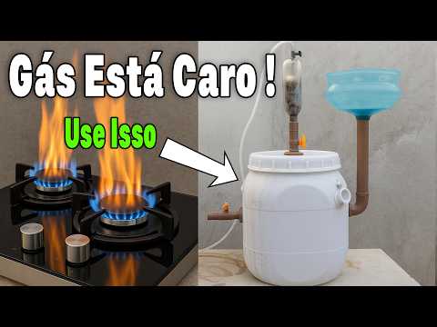 Nunca Mais Compre Botijão de Gás, Faça o Seu Gás de Cozinha em Casa, Veja
