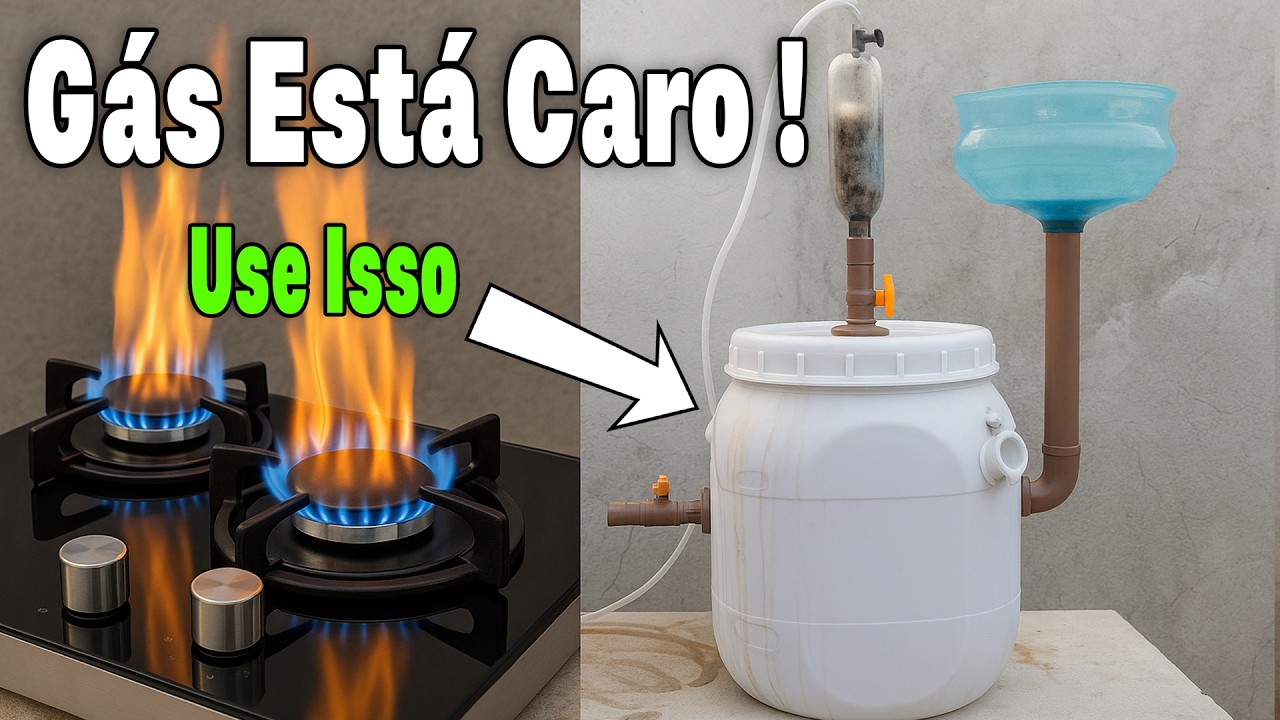 Nunca Mais Compre Botijão de Gás, Faça o Seu Gás de Cozinha em Casa, Veja