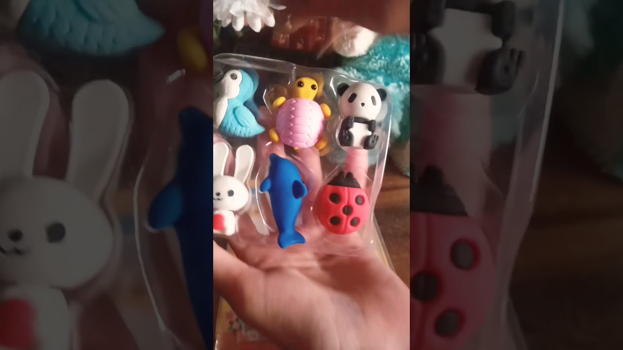 I purchased cute animal eraser 