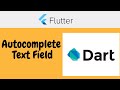 Flutter tutorial - Autocomplete Text Field for Beginners