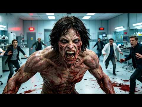A female android goes on a rampage in the laboratory, slaughtering every researcher!