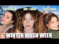 HOW I PLAN OUT MY CURLY HAIR WASH WEEK IN THE WINTER