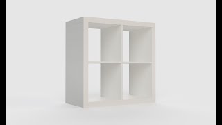 IKEA KALLAX Shelf Unit 2x2 White (3D Model)