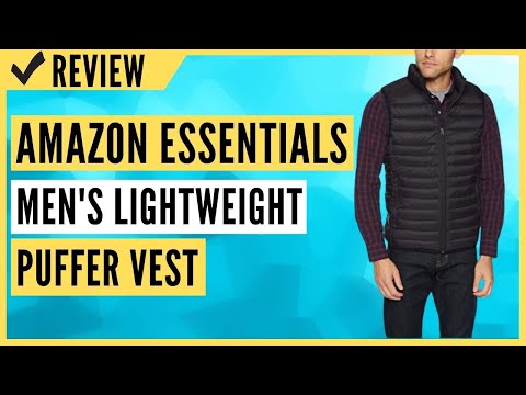 Amazon Essentials Men's Lightweight Water Resistant Packable Puffer Vest Review