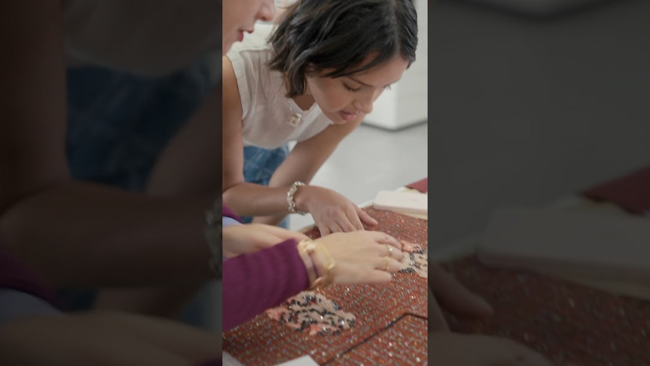 Lyna Khoudri in the Fashion Métiers d'art Ateliers