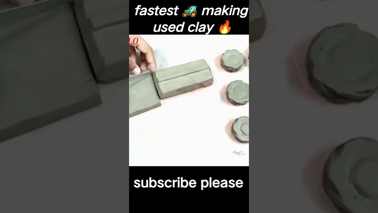 clay arts tractor 🚜   