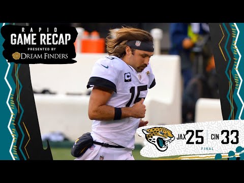 Week 4: Jacksonville Jaguars 25, Cincinnati Bengals 33 | Rapid Game Recap