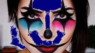 Solarized Dissolution of Clown Girl: VideoFX