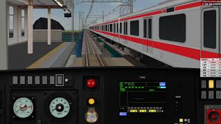 [BVE5][Toreinshim5][60FPS]上坂線β　上坂線ATC6　各駅停車　上条～月詠　E231系500番台で運転