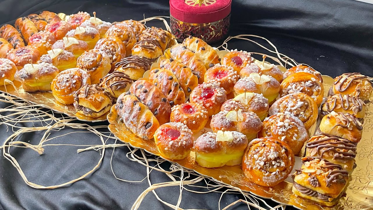 جديد طلبية 2بلاطوات بريستيج ميني بريوش ديال المناسبات 5أشكال مختلفة بعجين واحد مفشفش ويحمر الوجه👌