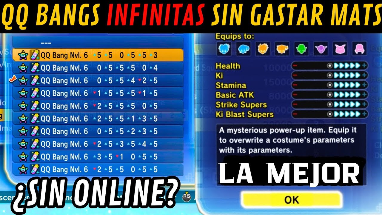 Obten QQ BANGS INFINITAS SIN GASTAR MATERIALES | ¿Se pueden hacer qq bangs sin Online? Xenoverse 2