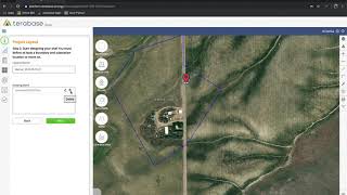 Terabase Energy Platform - Boundary, exclusion zones and drawing tools.