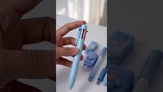 ALAT TULIS SET 7 IN 1 LENGKAP H1042 ATK PULPEN PENSIL PENGHAPUS DENGAN CUTTER LUCU