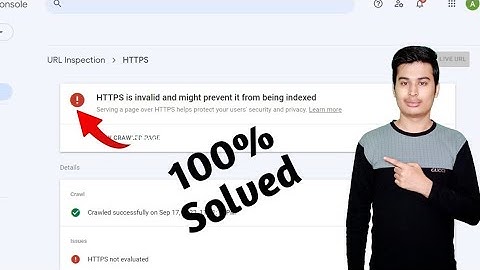 HTTPS is invalid and might prevent it from being indexed | Error 100% Solved Blogger | WordPress