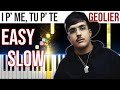 I P’ ME, TU P’ TE - Geolier - SANREMO 2024 - EASY SLOW Piano Tutorial with Melody   Chords   Bass🎹4K