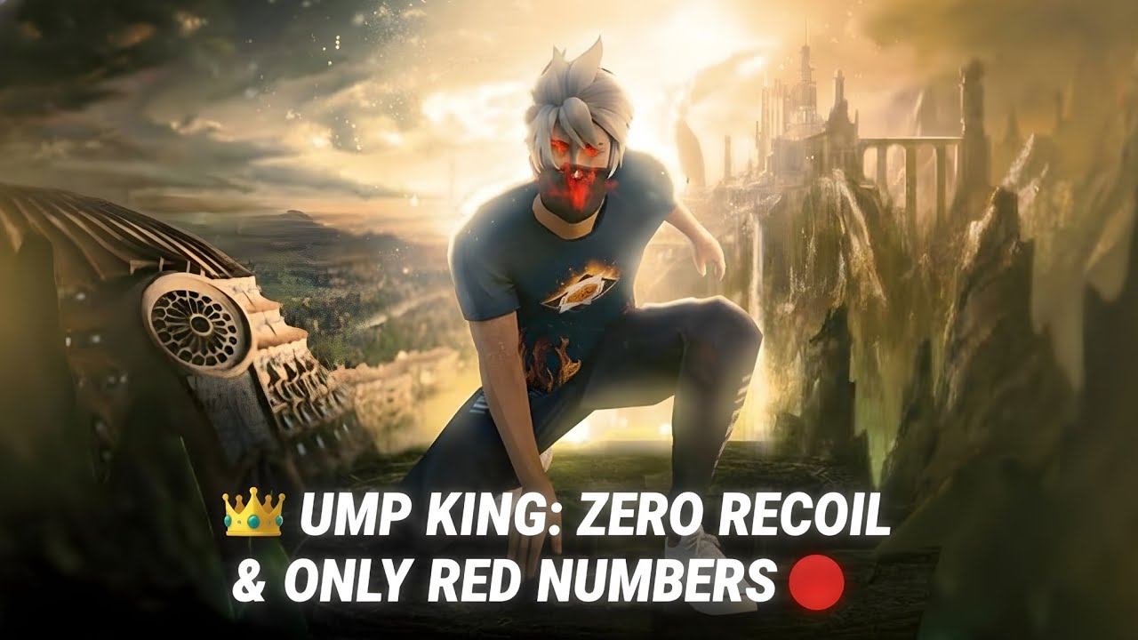 UMP KING 👑: Zero Recoil & Only Red Numbers 🔴