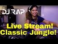 Dj rap playing live stream  classic jungle mix drum and bass vinyl