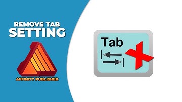 How to remove tab setting in Affinity publisher