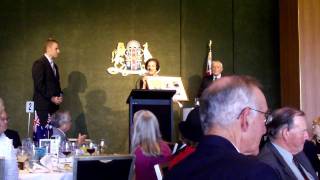 Australia Post presenting the Royal Wedding stamps to the Governor of NSW Australia Post presenting the Royal Wedding stamps to the Governor of NSW
