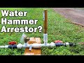 Ram Pump Water Hammer Arrester as a Pressure Tank