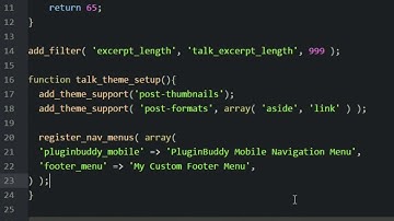 Create two custom menus : register nav menu , wp nav menu