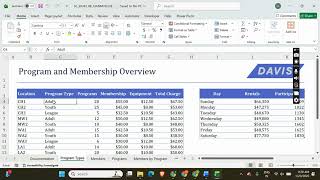 Shelly Cashman Excel 365 | Module 8: SAM Project B Davis Sports Center #shellycashman