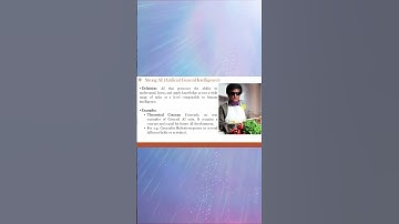 What is Strong Artificial Intelligence(AI)  ?  #shorts #ytshorts #aiml