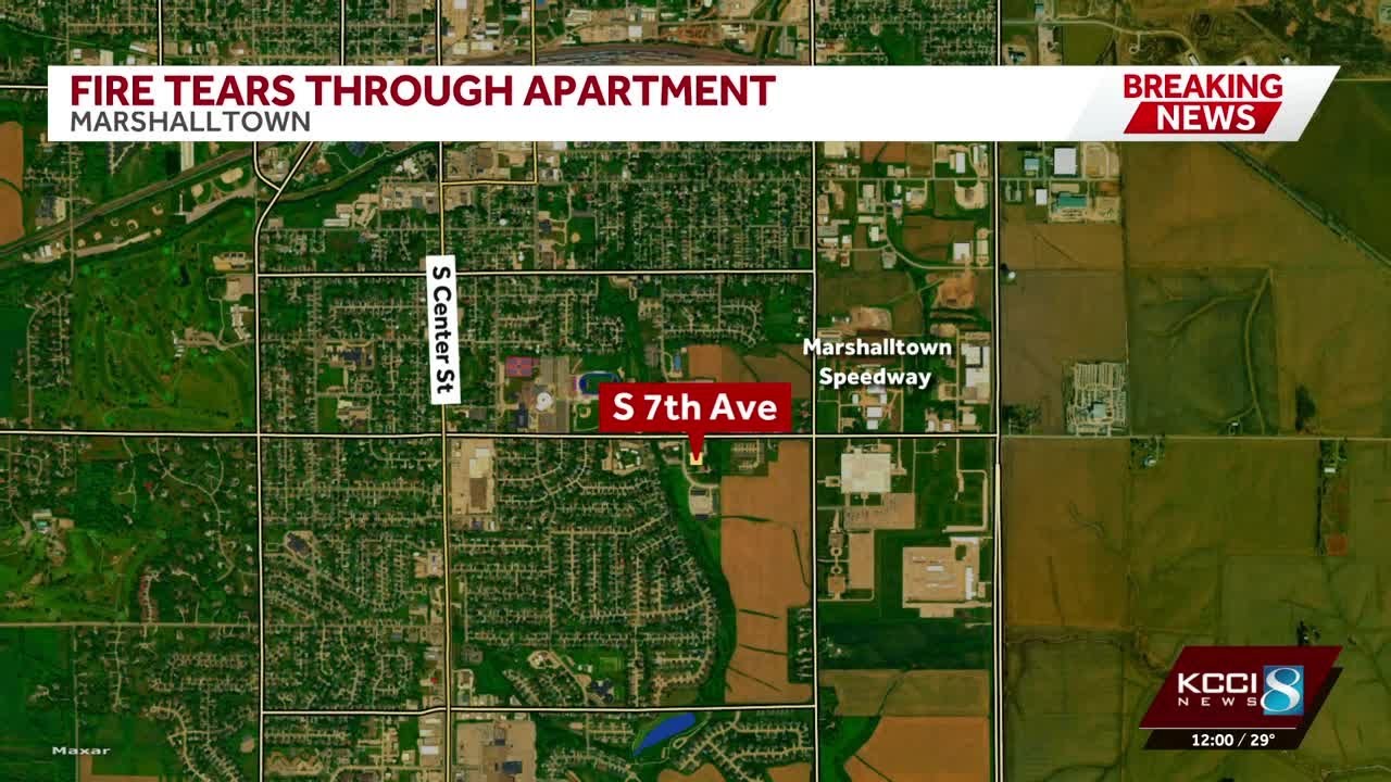Fire displaces family in Marshalltown apartment building