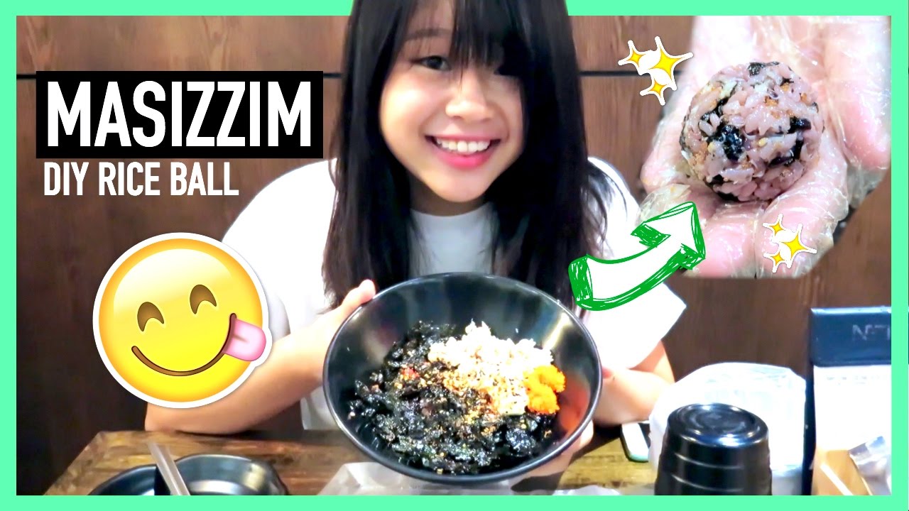 DIY CHEESE EGGROLL + RICE BALL at Masizzim  | FOOD REVIEW | simplyshow