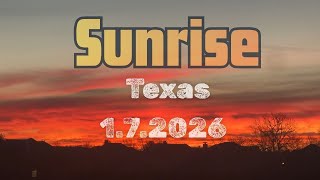 Texas Sunrise, Orange Clouds &amp; Moon | Jan 7 2026 Texas |   OctaPolaris